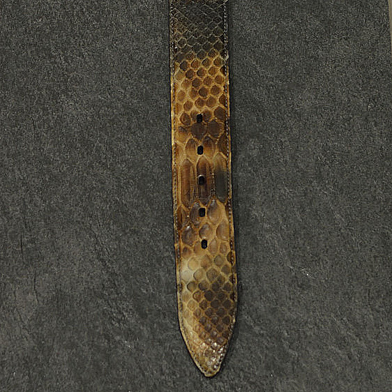 Ralph Gladen Schlangenleder-Gürtel Python Sonderbreite 4,5cm weichen Übergängen