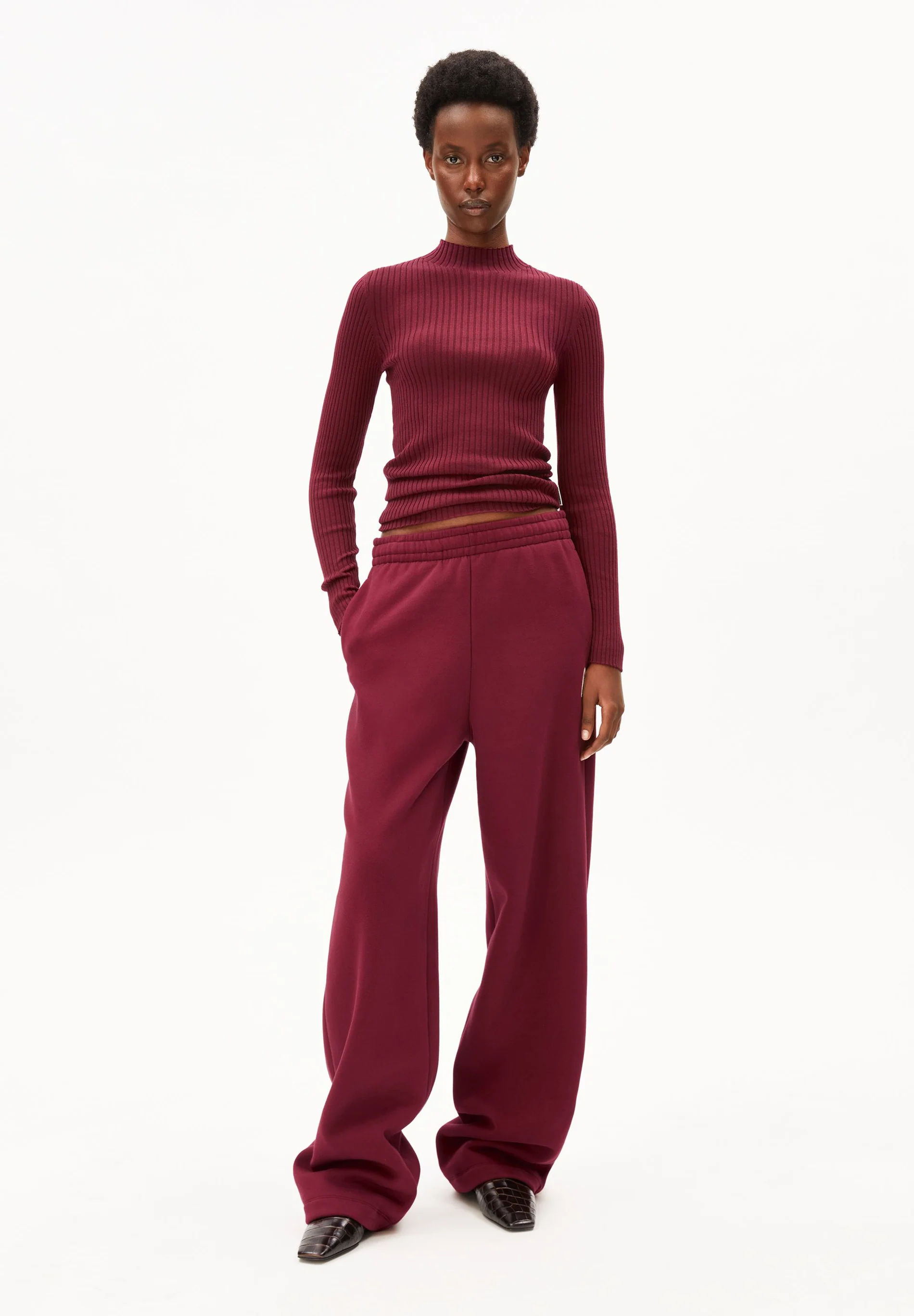 Armedangels ALAANIA Pullover aus 100% Bio-Baumwolle in velvet red