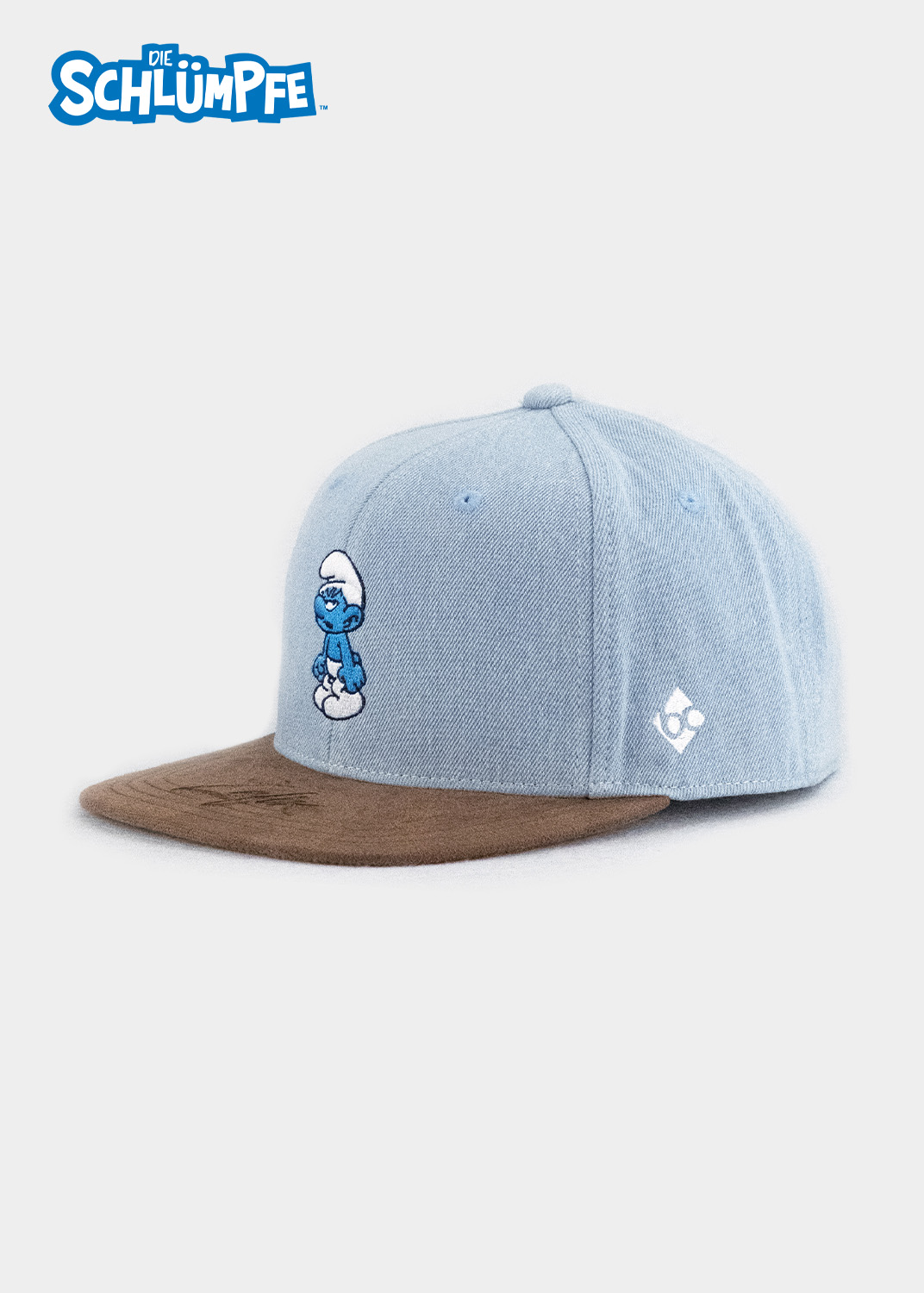 Bavarian Caps Die Schlümpfe Cap "Muffi, Zefix" - hellblau (Snapback) CX158
