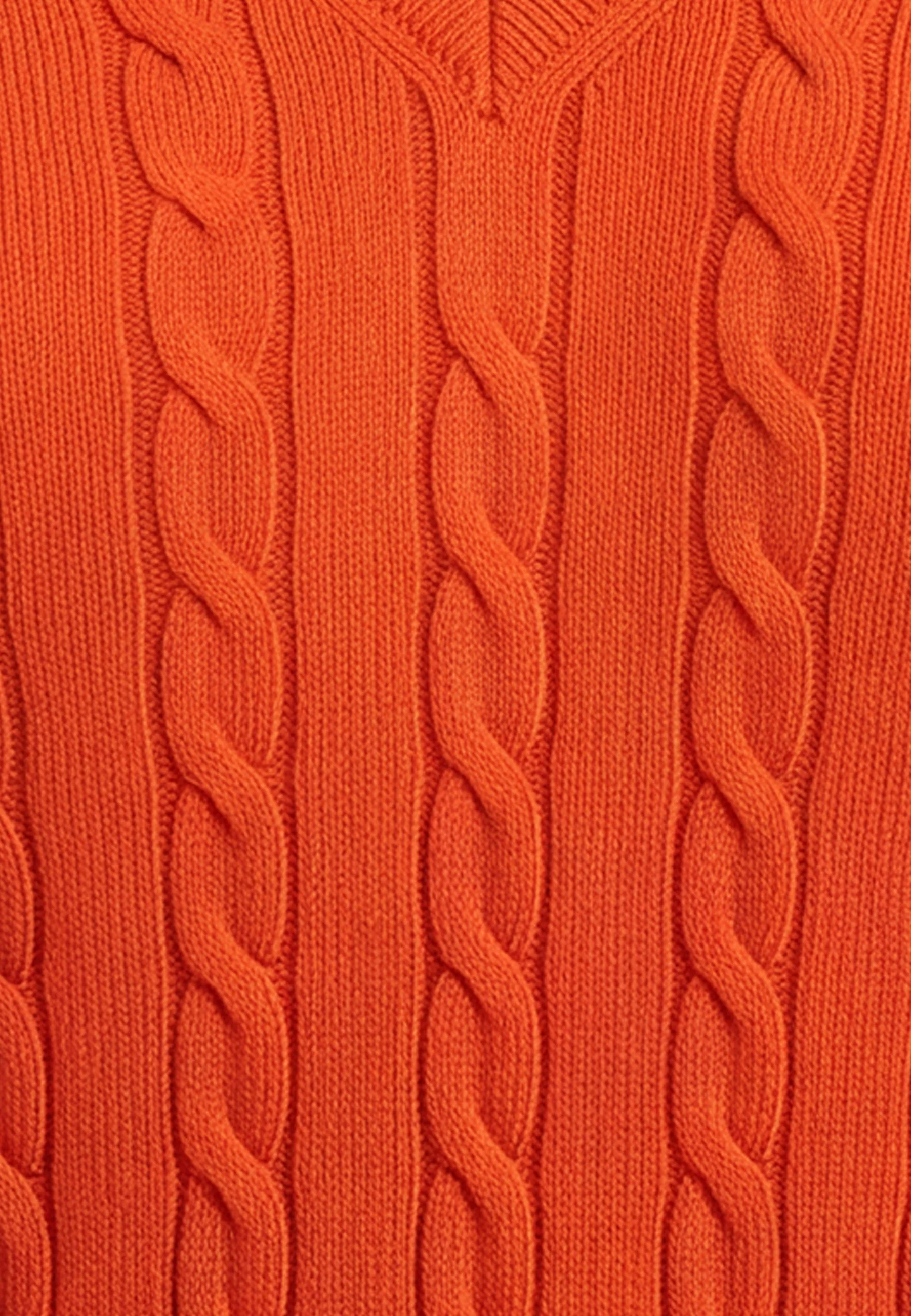 Mavi Pullover LONG SLEEVE V NECK TRICOT | Feinstrick Pullover in orange