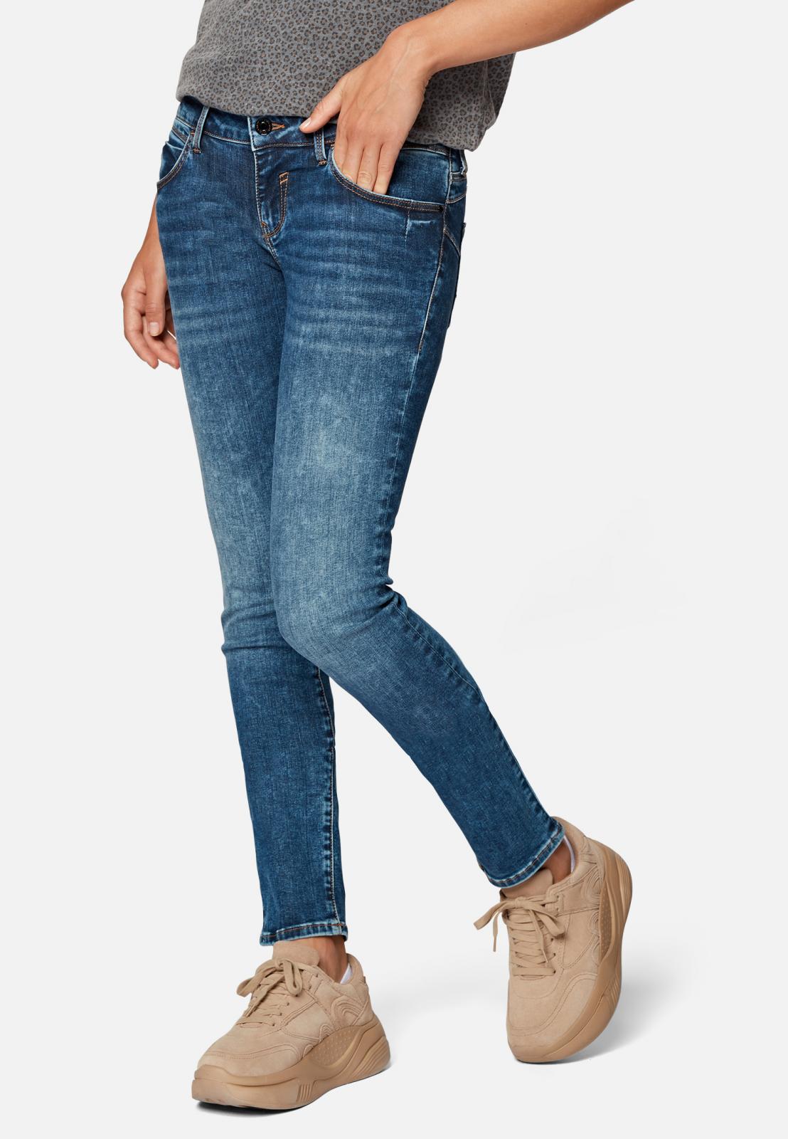 Mavi Lindy Low Rise Skinny Jeans in Dakr Brushed Glam