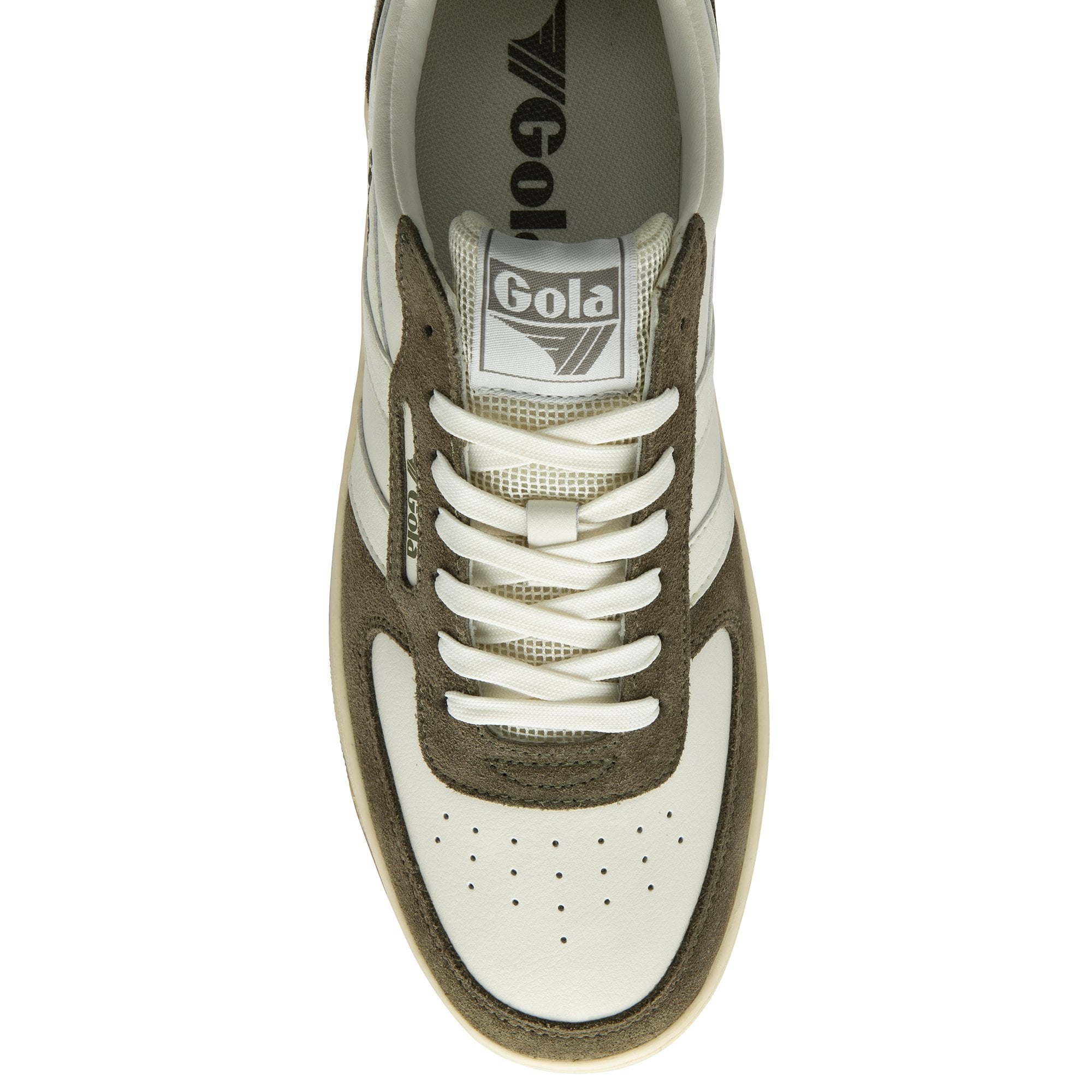 Gola Classics Men's Sneaker Hawk '89 Trainers in Off White/Khaki Gola Classics Men's Sneaker Hawk '89 Trainers in Off White/Khaki