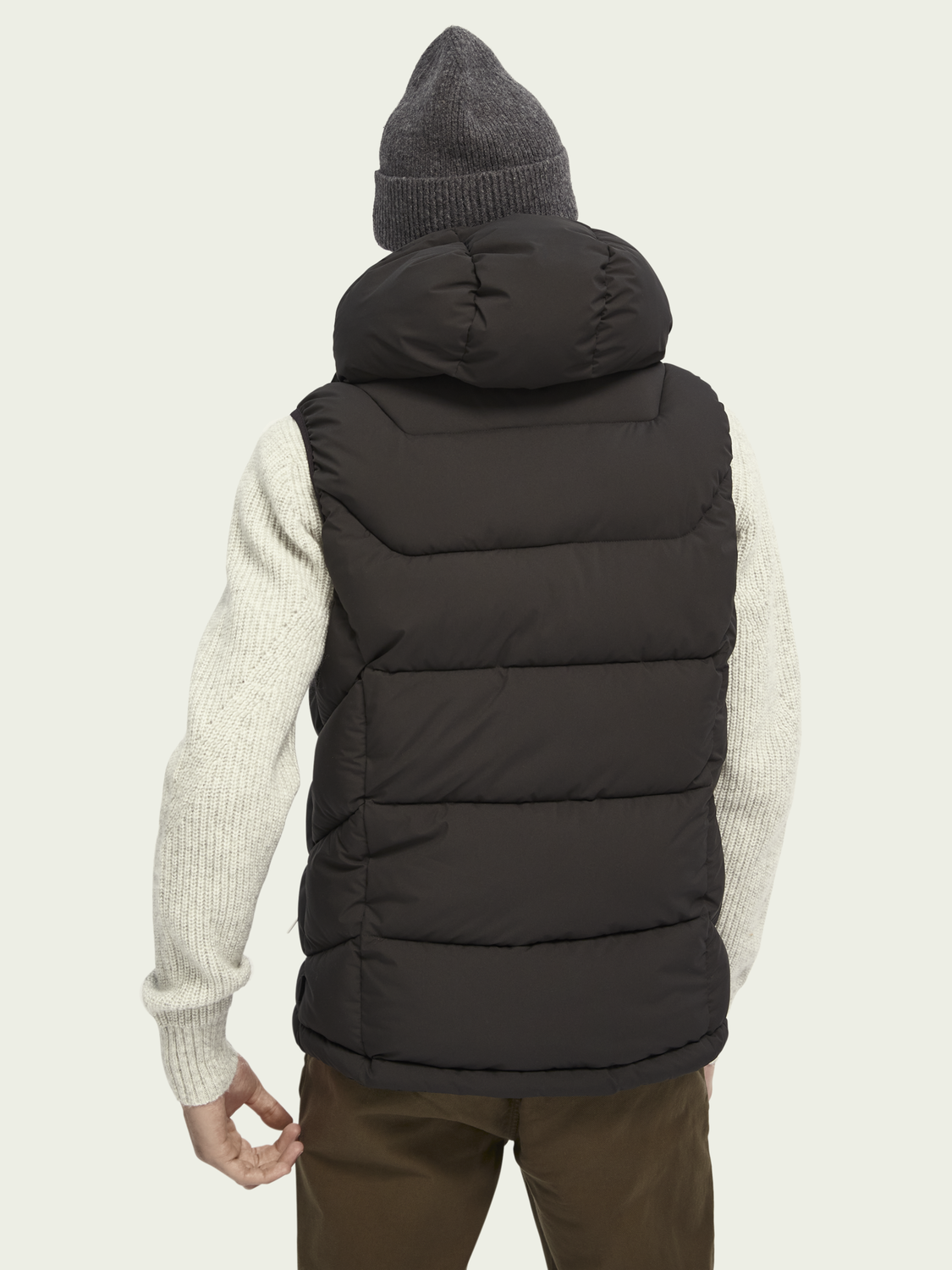 Scotch&Soda Gesteppter Bodywarmer Weste in schwarz 