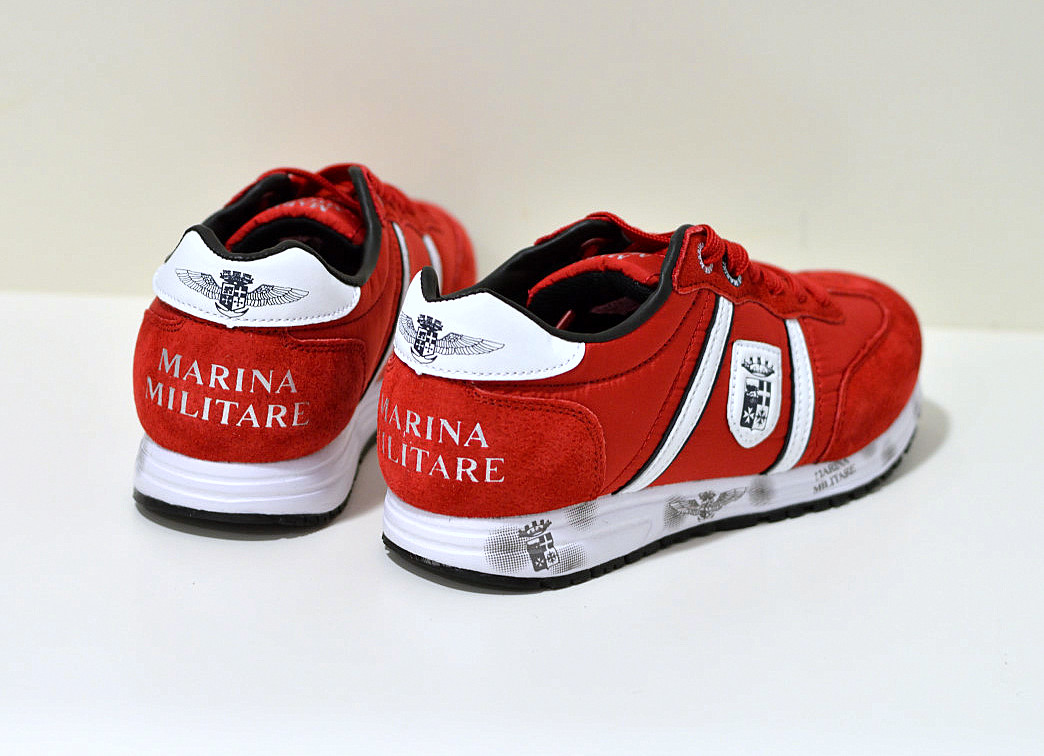 Marina Militare Sneaker rot / weiß mit Memory Fit Damen 