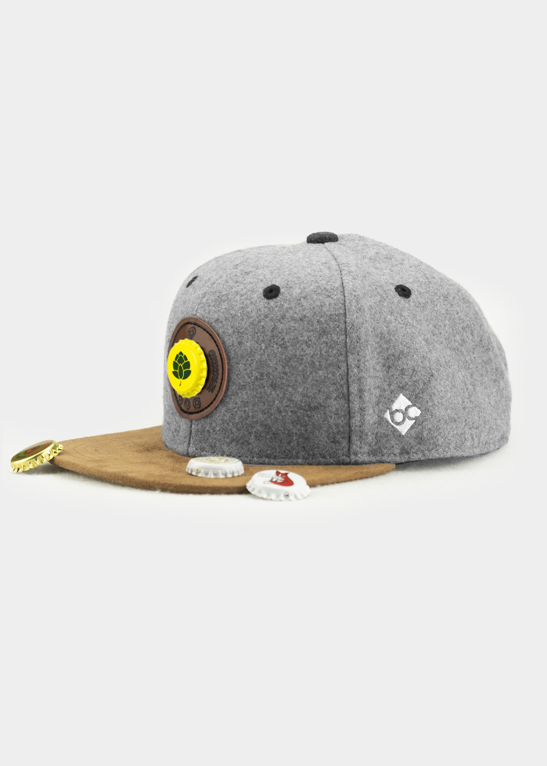 Bavarian Caps "Bierkrönung" - dunkelgrau (Snapback) / Bier Cap