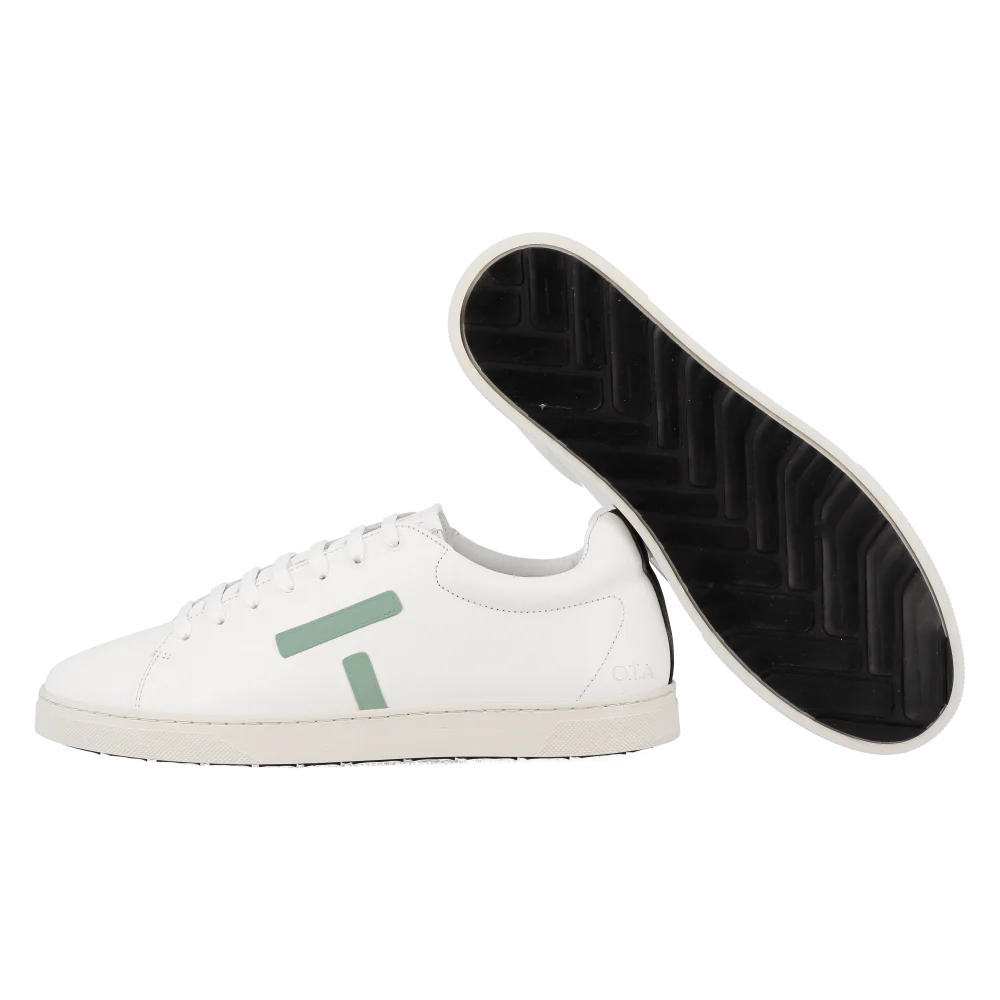 O.T.A Paris On The Asphalt Leder Sneaker KELWOOD in weiß /menthol O.T.A Paris On The Asphalt Leder Sneaker KELWOOD in weiß /menthol