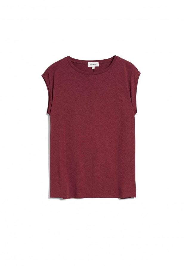 Armedangels JILAA T-Shirt aus TENCEL™ Lyocell Mix ruby red Armedangels JILAA T-Shirt aus TENCEL™ Lyocell Mix ruby red