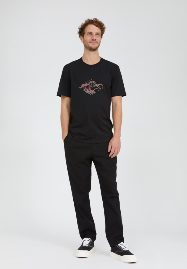 Armedangels AADO DIGITAL T-Shirt aus 100% Bio-Baumwolle schwarz Armedangels AADO DIGITAL T-Shirt aus 100% Bio-Baumwolle schwarz