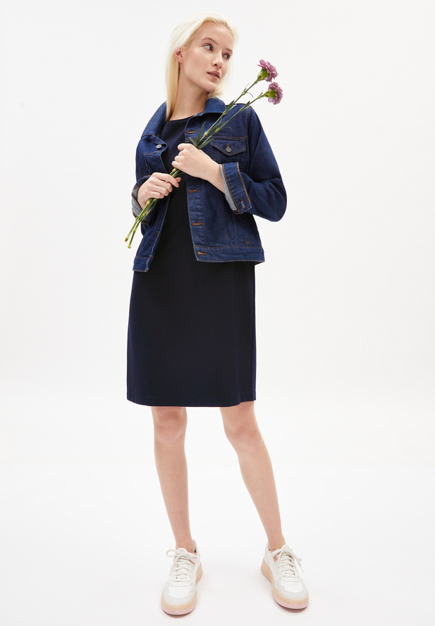 Armedangels MAAILANA Jerseykleid Regular Fit aus LENZING™ ECOVERO™ Mix in night sky Armedangels MAAILANA Jerseykleid Regular Fit aus LENZING™ ECOVERO™ Mix in night sky