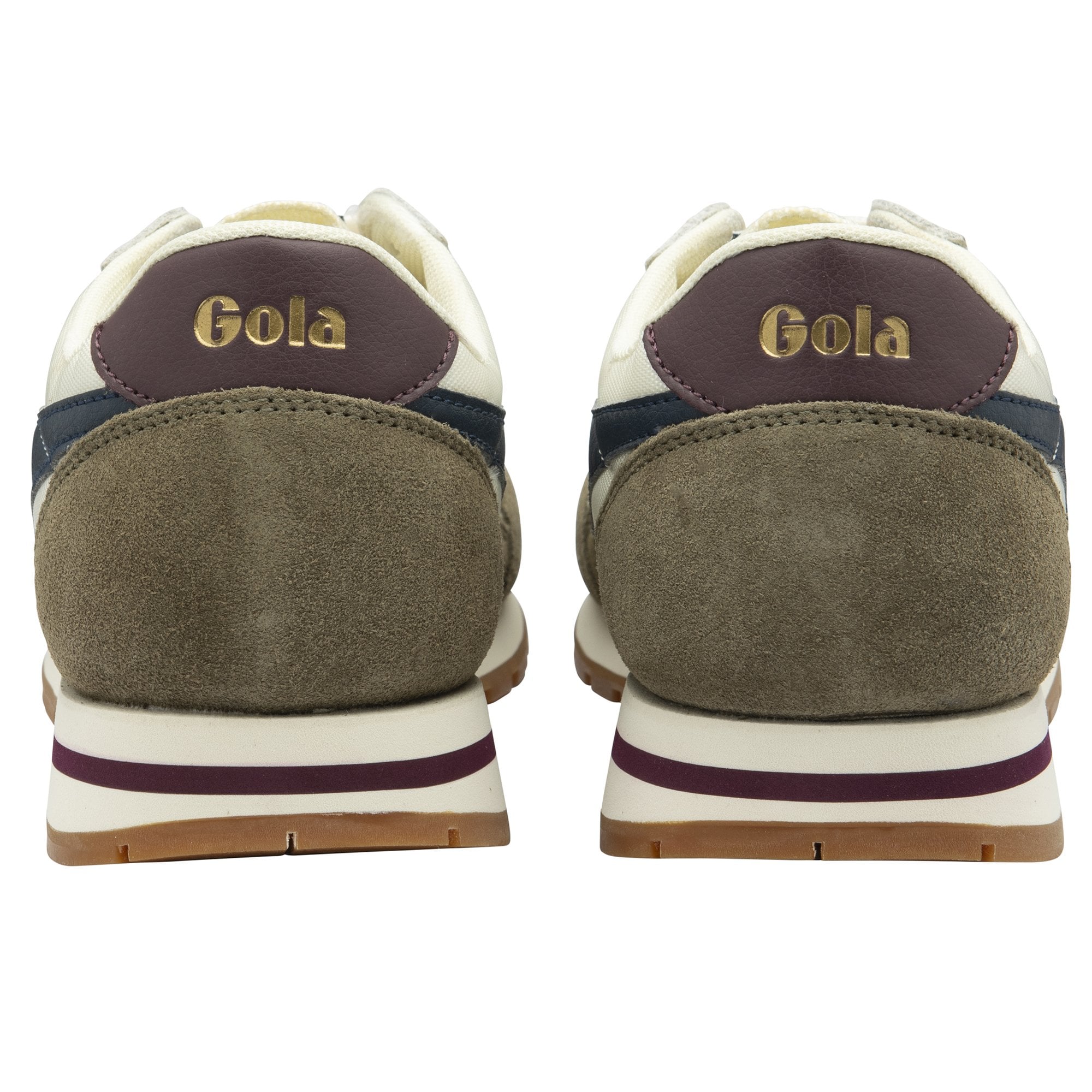 Gola Classics Sneaker Men's Daytona Trainers in Off White/Khaki/Navy