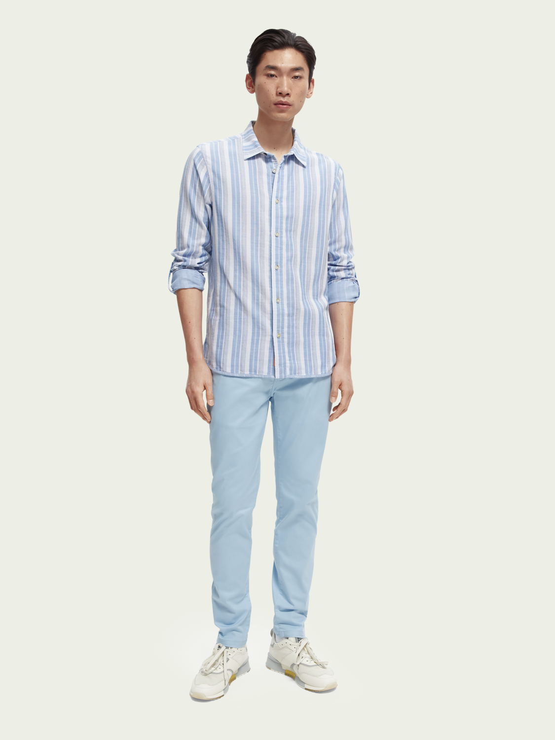 Scotch&Soda Herren Mott Chino im Super Slim Fit hellblau Scotch&Soda Herren Mott Chino im Super Slim Fit hellblau