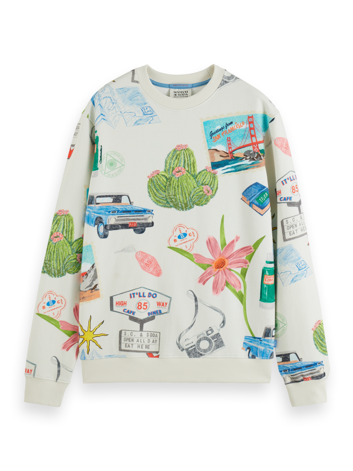 Scotch&Soda Regular fit ALL OVER DIGITAL PRINT San Francisco
