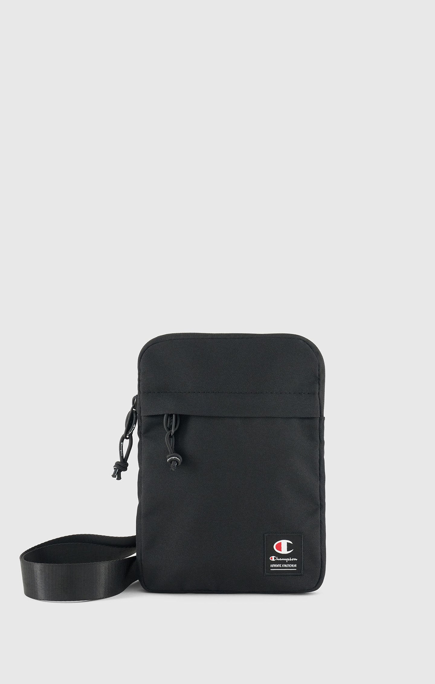 Champion Kleine, schwarze Schultertasche Schwarz Unisex