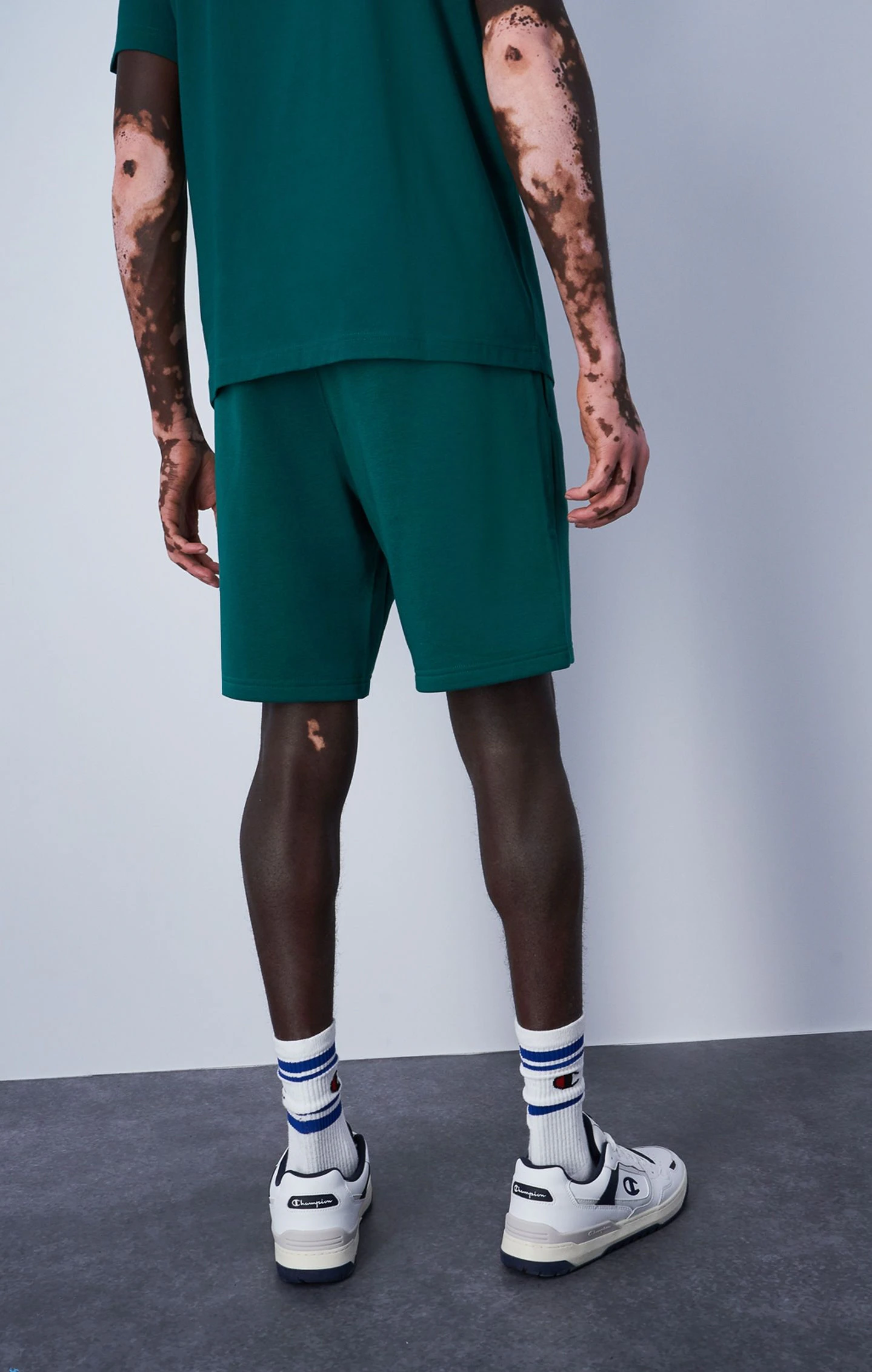 Champion Shorts aus Terry mit Champion-Logo in grün Champion Shorts aus Terry mit Champion-Logo in grün