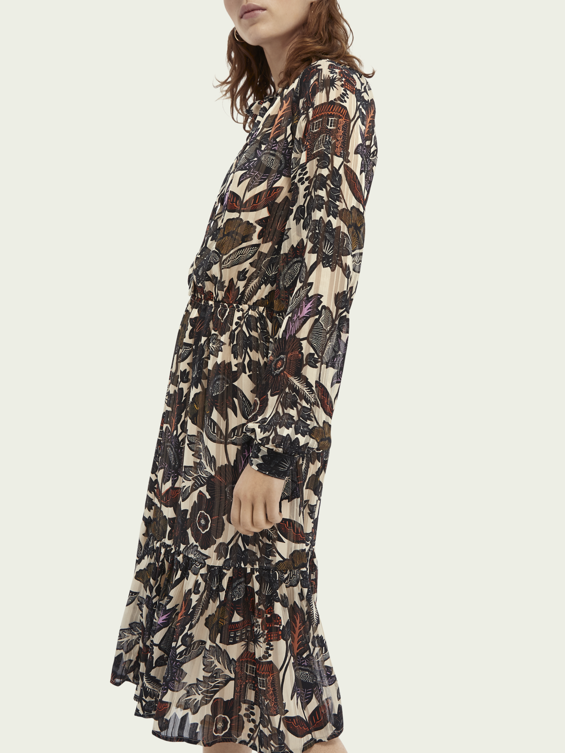Scotch&Soda wadenlanges Midikleid mit Schleife Scotch&Soda wadenlanges Midikleid mit Schleife