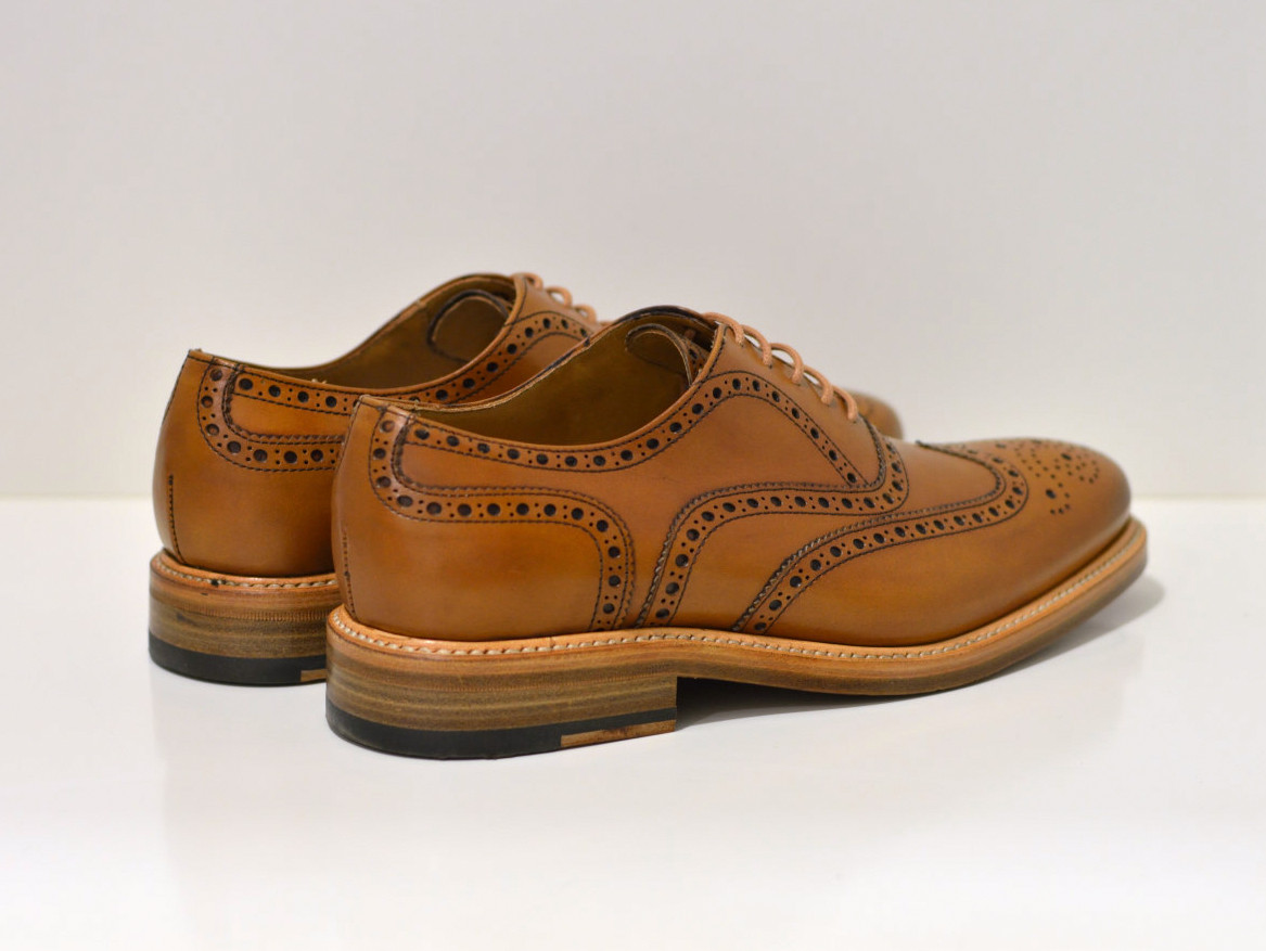 Berwick Oxford-Schuh aus französischem Leder und  Goodyear Welt Sohle / Budapester 