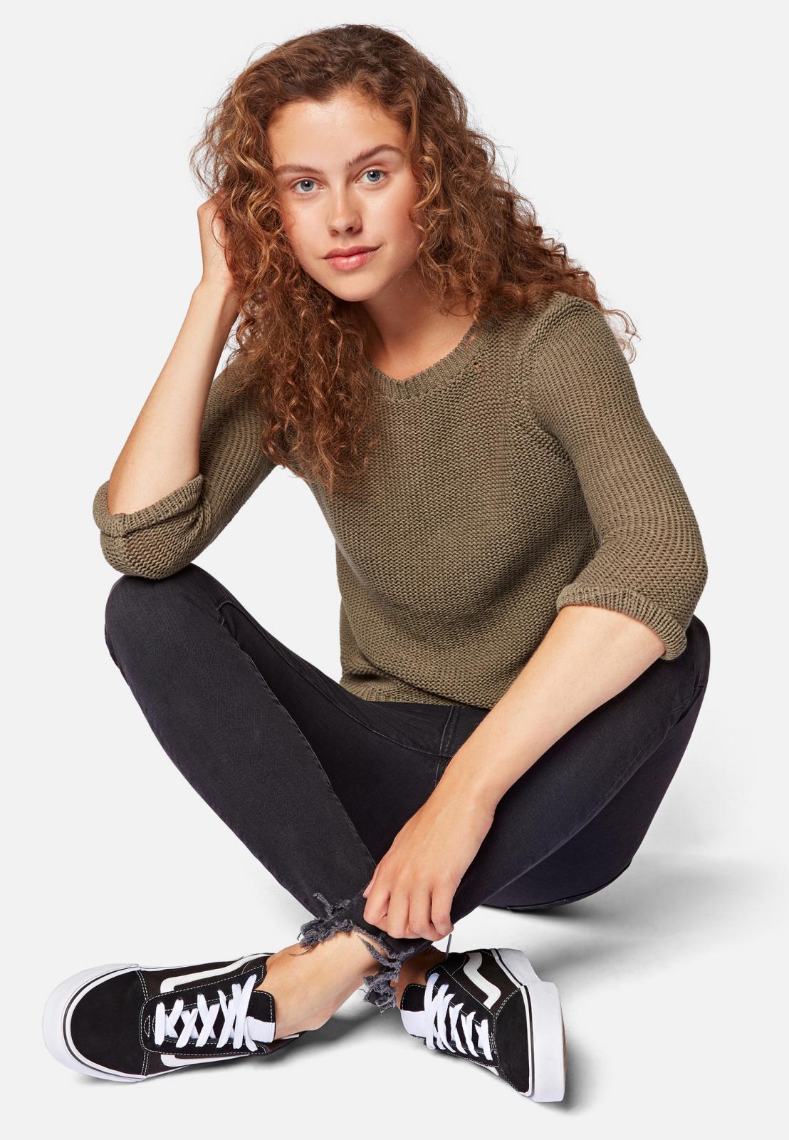 Mavi LONG SLEEVE SWEATER dusky green Mavi LONG SLEEVE SWEATER dusky green