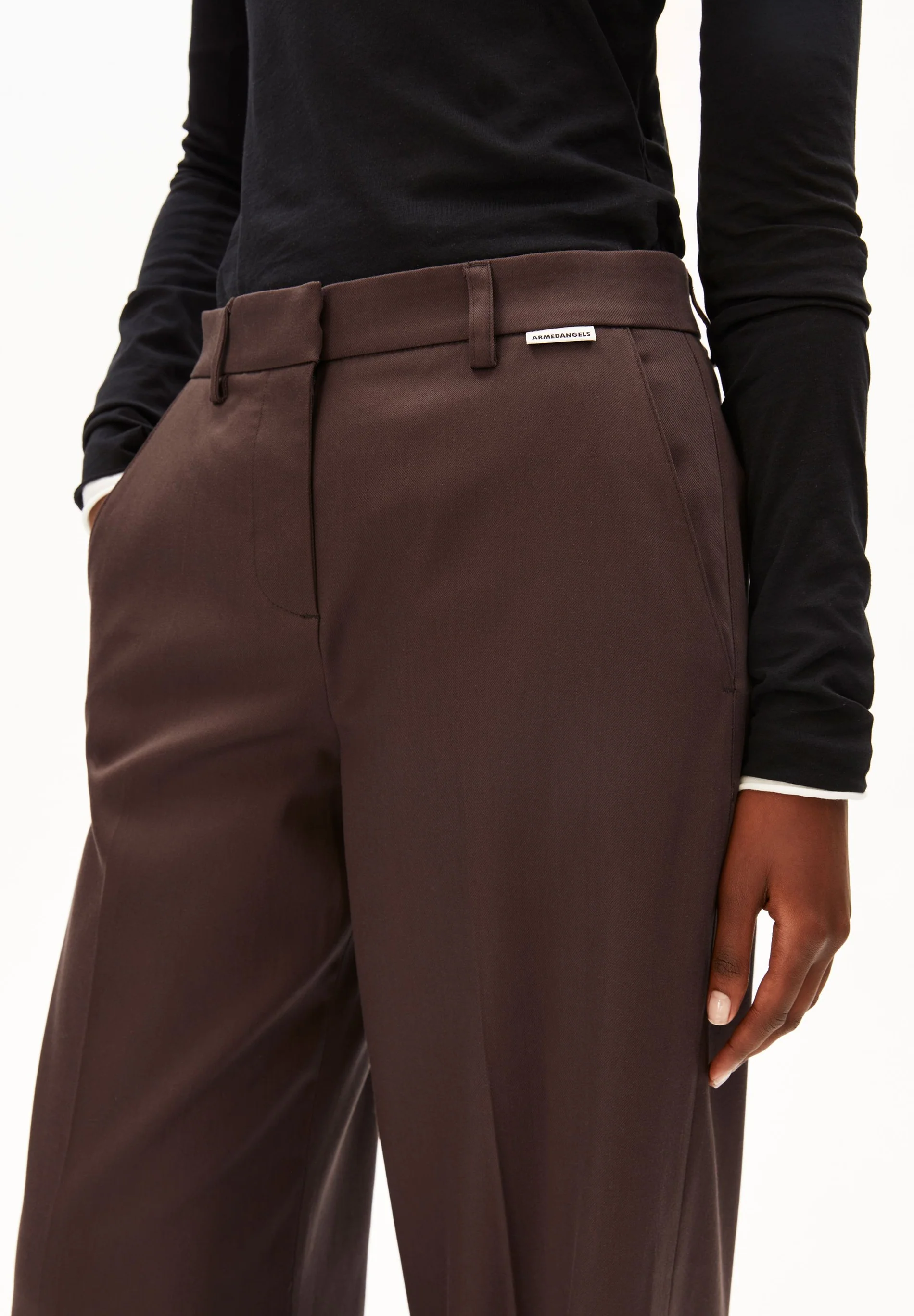 Armedagels LEANDRAA HOSE  aus TENCEL™ Lyocell Mix in claystone