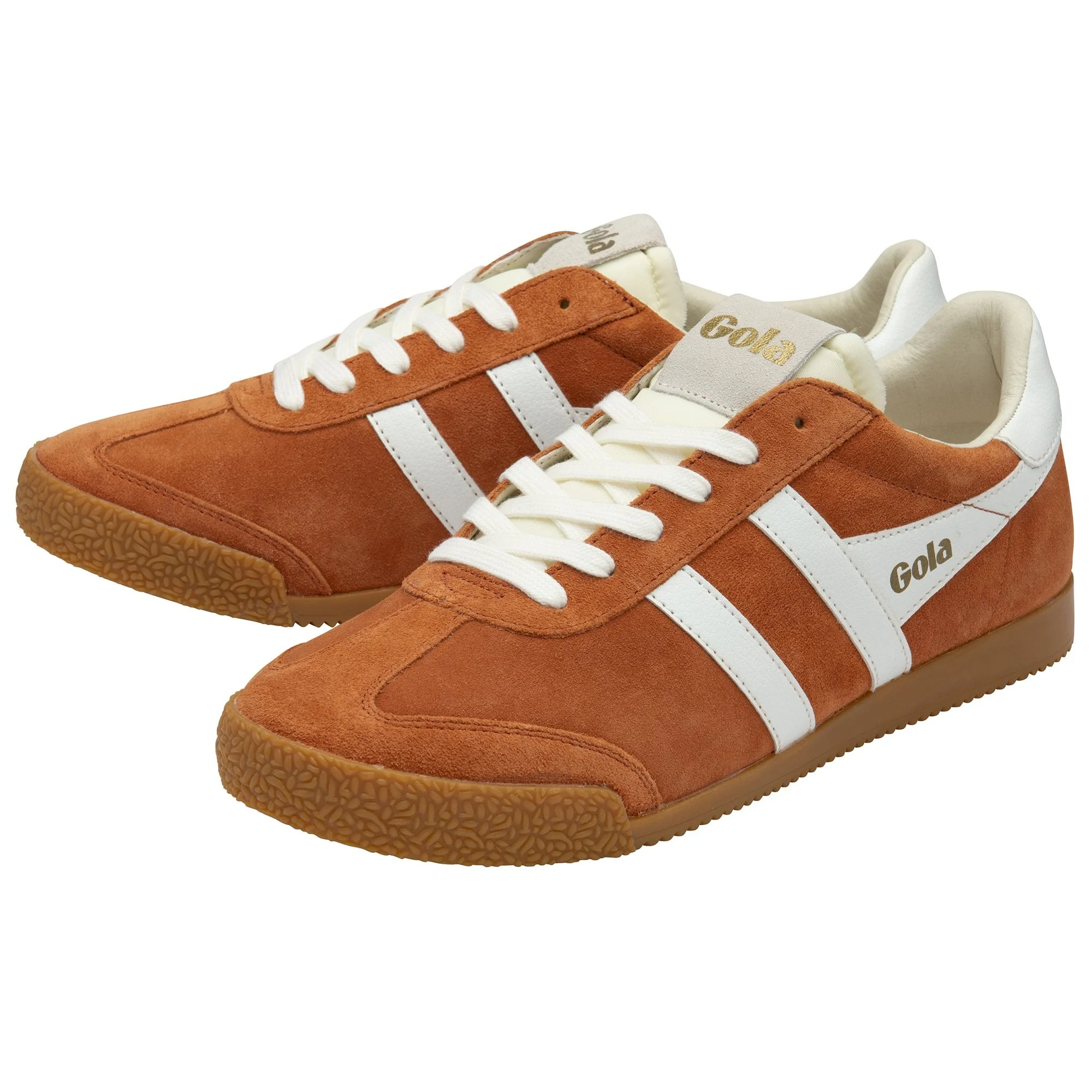 Gola Classics Herren Leder Sneaker Elan in Orange/Weiß