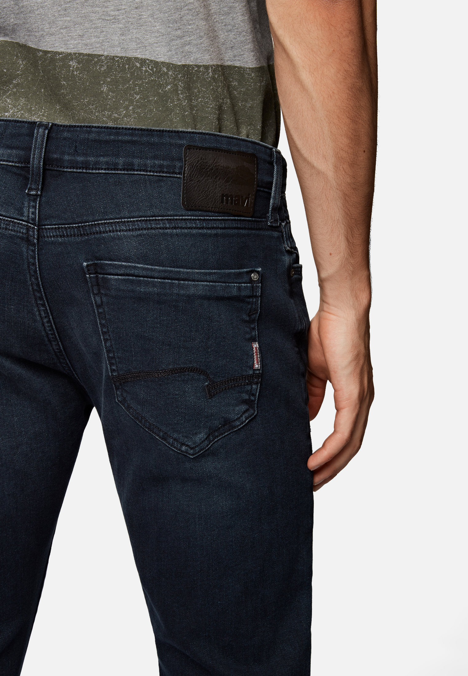 Mavi Yves Jeans Skinny Dunkelblau Brushed mit Strech Mavi Yves Jeans Skinny Dunkelblau Brushed mit Strech
