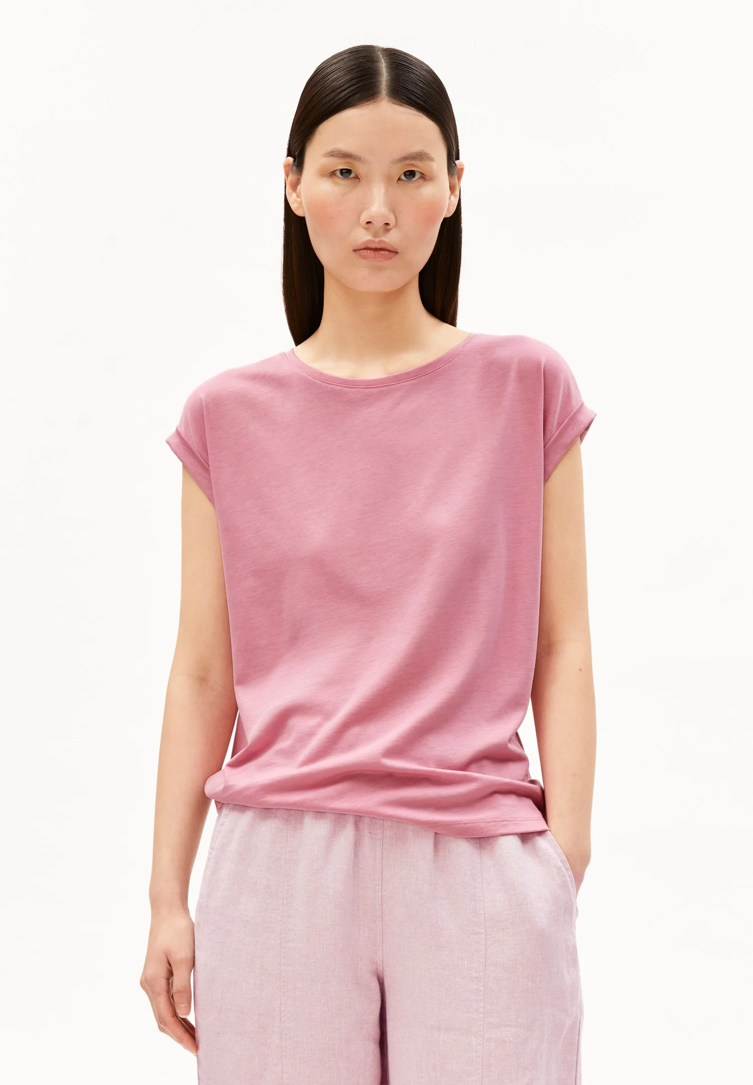 Armedangels JILAANA T-SHIRT / T-Shirt aus TENCEL™ Lyocell Mix in washed berry