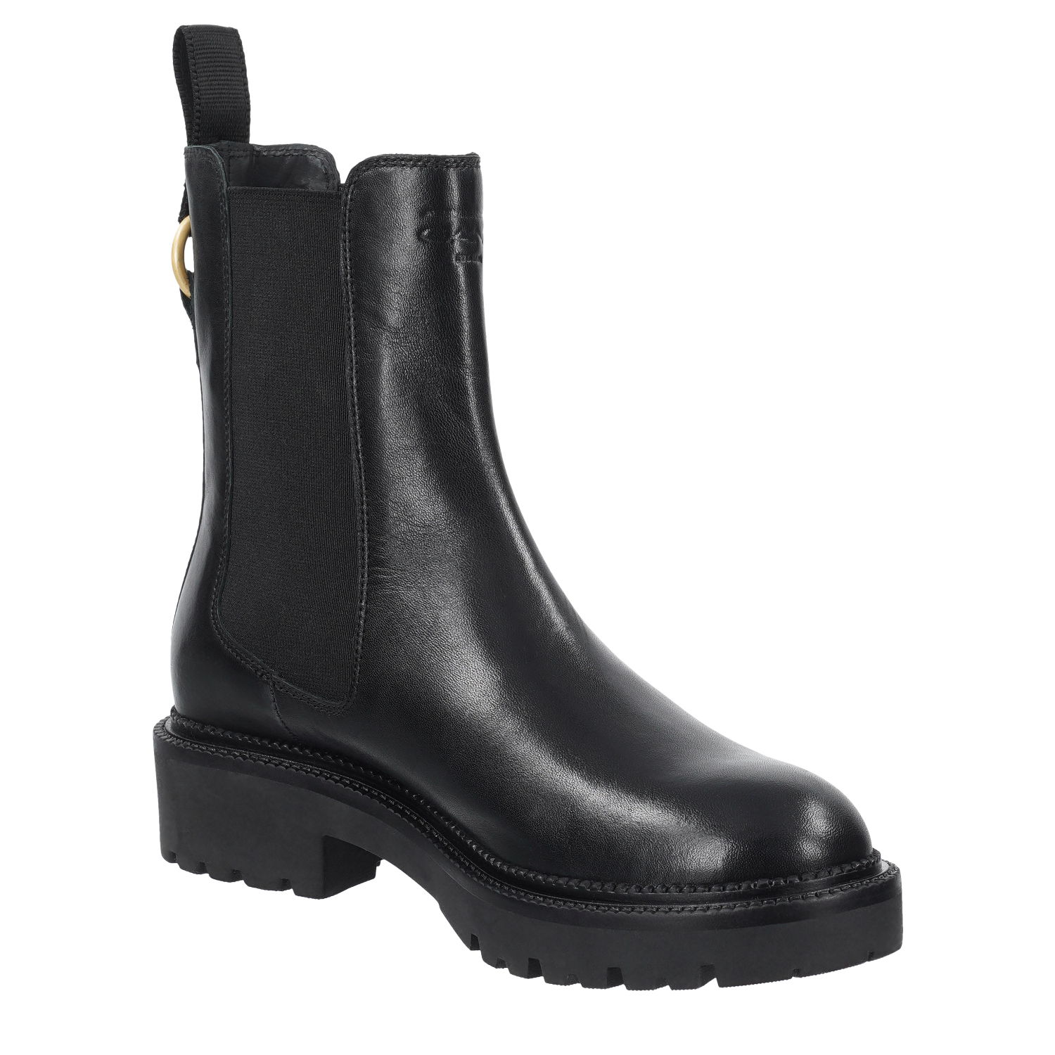 Gant Kelliin Chelsea Boot aus Leder in schwarz