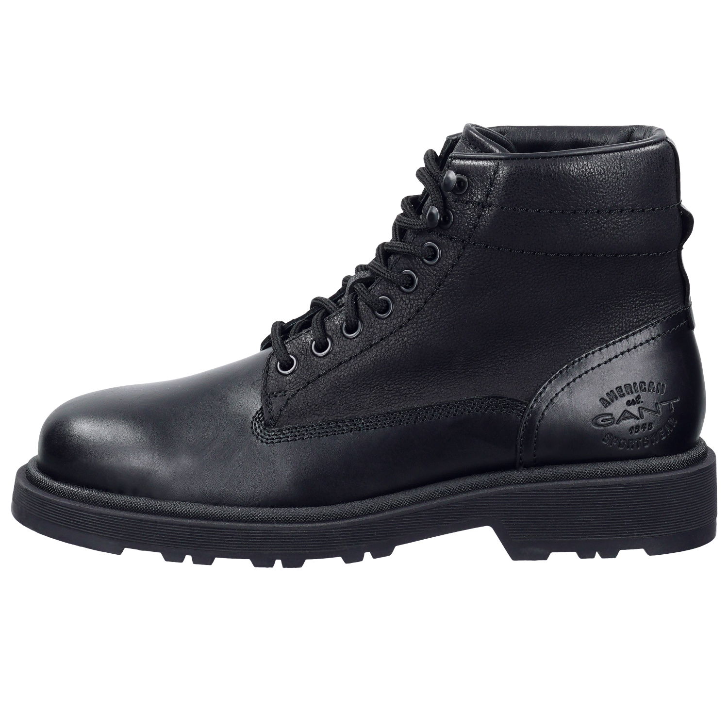 GANT Blisdor Mid Boot Schnürschuhe aus Leder in Schwarz