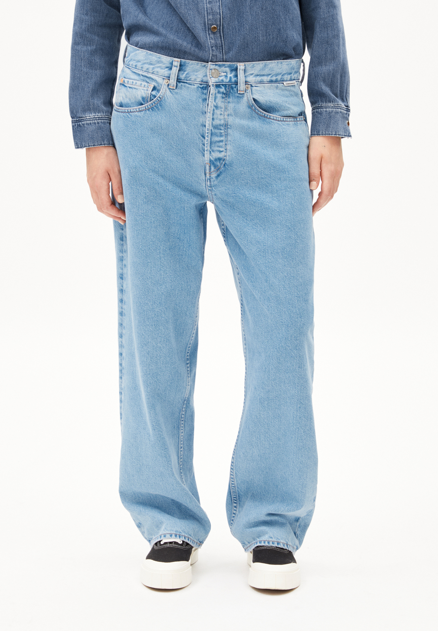 Armedangels  HAAYI Jeans Baggy Fit Low Waist recycelte Baumwolle Non-Stretch horizon