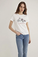   Mavi T-SHIRT | T-Shirt mit Bike Print M161398-70057 in weiß