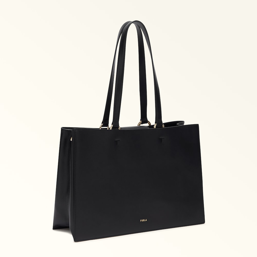 Furla Nuvola Tote-bag M /Tasche aus Kalbsleder in schwarz Furla Nuvola Tote-bag M /Tasche aus Kalbsleder in schwarz