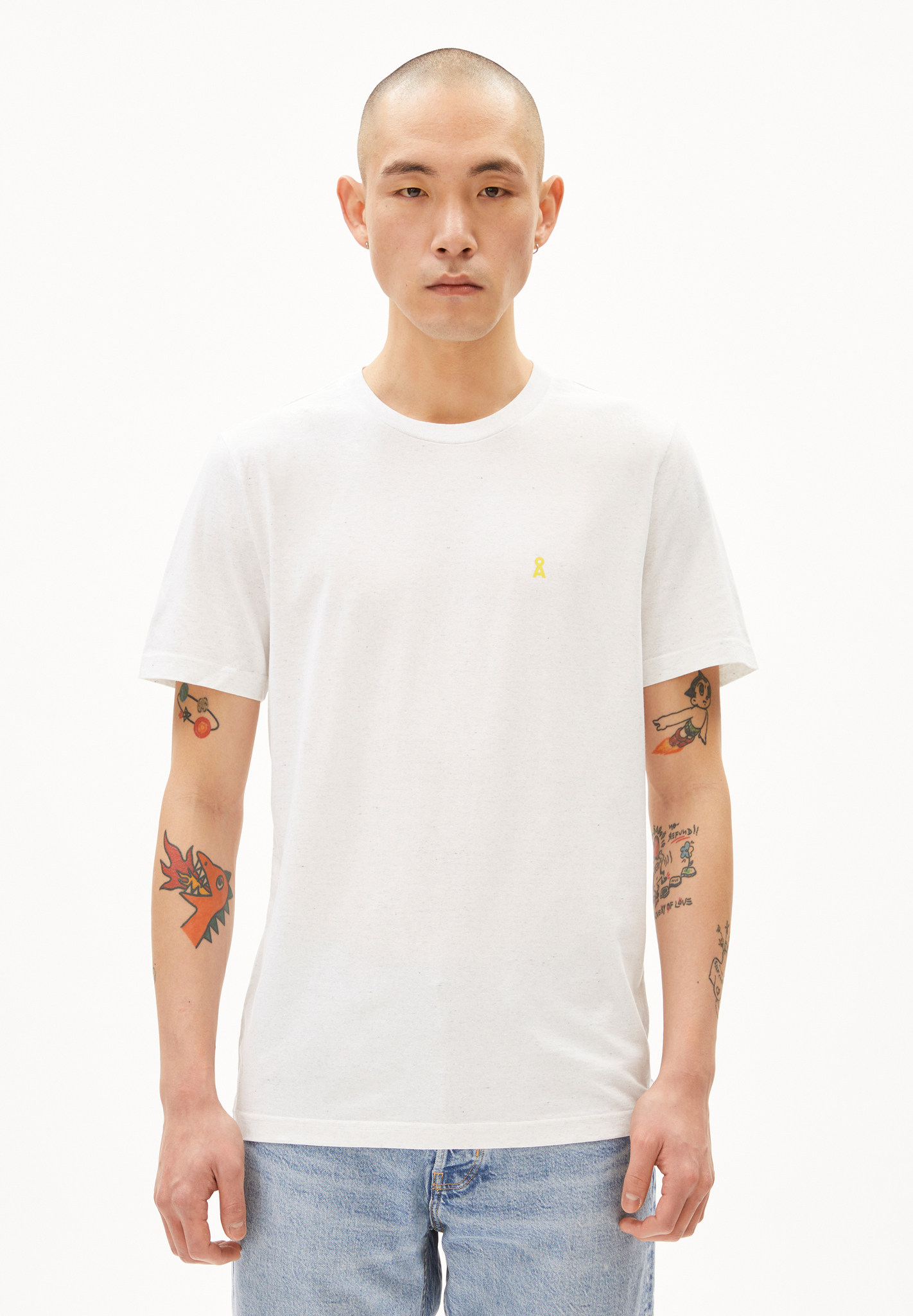 Armedangels  JAAMES CLASSIC T-Shirt aus TENCEL™ Lyocell Mix in used white 
