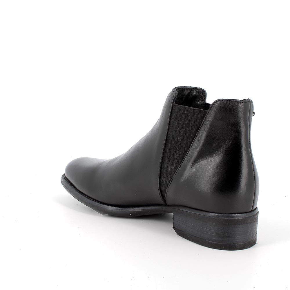 Igi&Co Damen-Chelsea Boots aus Leder, schwarz made in Italy