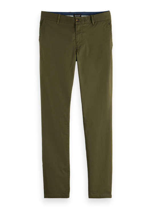 Scotch&Soda CORE - MOTT - STRETCH COTTON CHINO in Khaki