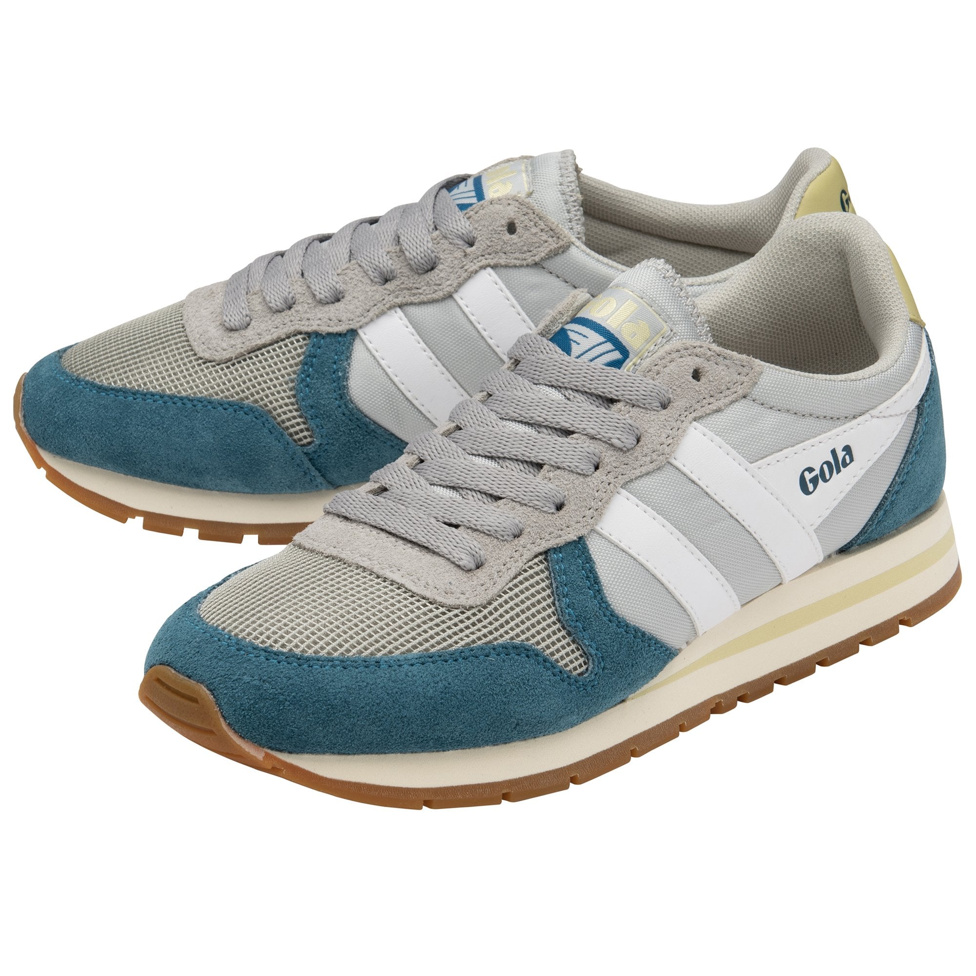  Gola Classics Women's Daytona Trainers Light Grey/Peacock/White 