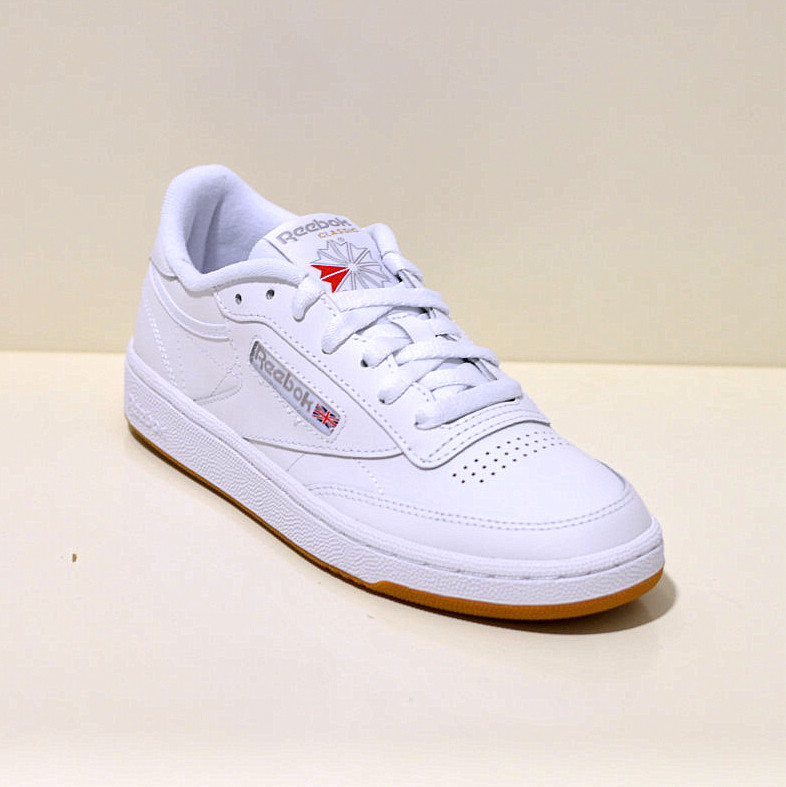 Reebok Damen Lifestyle-Schuhe Club C 85 Leder Sneaker in weiß 