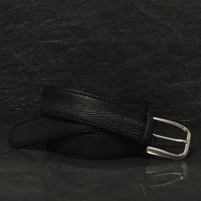 Fausto Colato Haileder Gürtel Shark Belt Breite 4,0cm in schwarz/grau