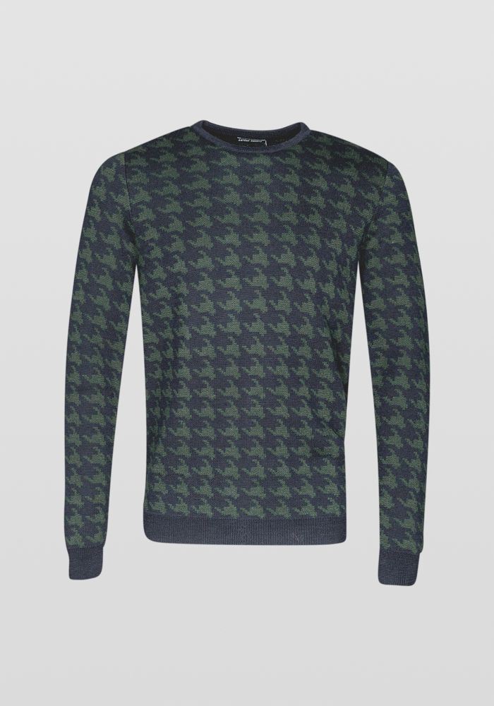 Antony Morato PULLOVER AUS WEICHEM WOLLMISCHGARN MIT HAHNENTRITTMUSTER