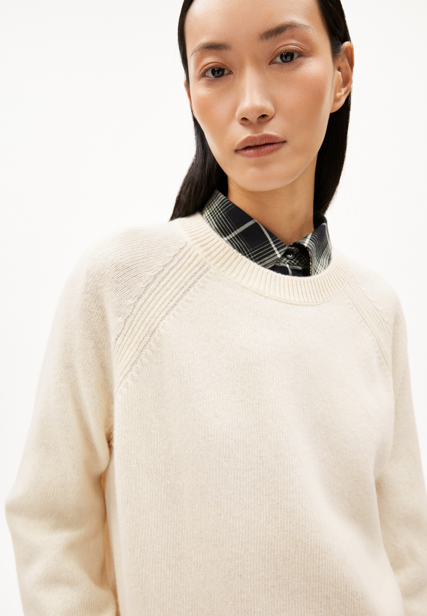 Armedangels DILIRIAA REGLANA Pullover Loose Fit aus Bio-Woll Mix in oatmilk Armedangels DILIRIAA REGLANA Pullover Loose Fit aus Bio-Woll Mix in oatmilk