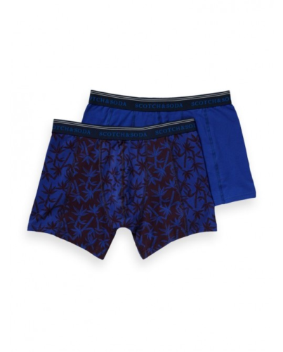 Scotch&Soda Boxershorts 2-er Pack Unterhosen 148566-19 blau Palmen