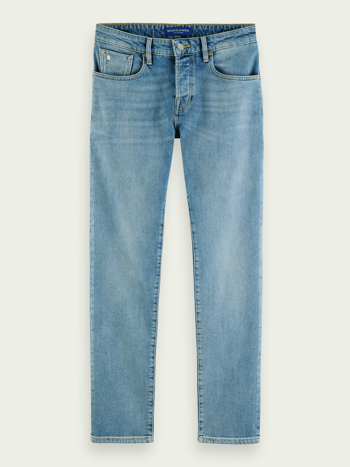 Scotch&Soda Ralston Regular Slim Fit Jeans aus Bio Baumwolle – in Aqua Blue Scotch&Soda Ralston Regular Slim Fit Jeans aus Bio Baumwolle – in Aqua Blue