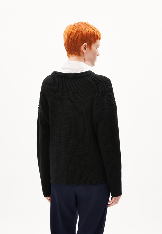 Armedangels NURIAA Pullover Loose Fit aus Bio-Baumwolle in black 