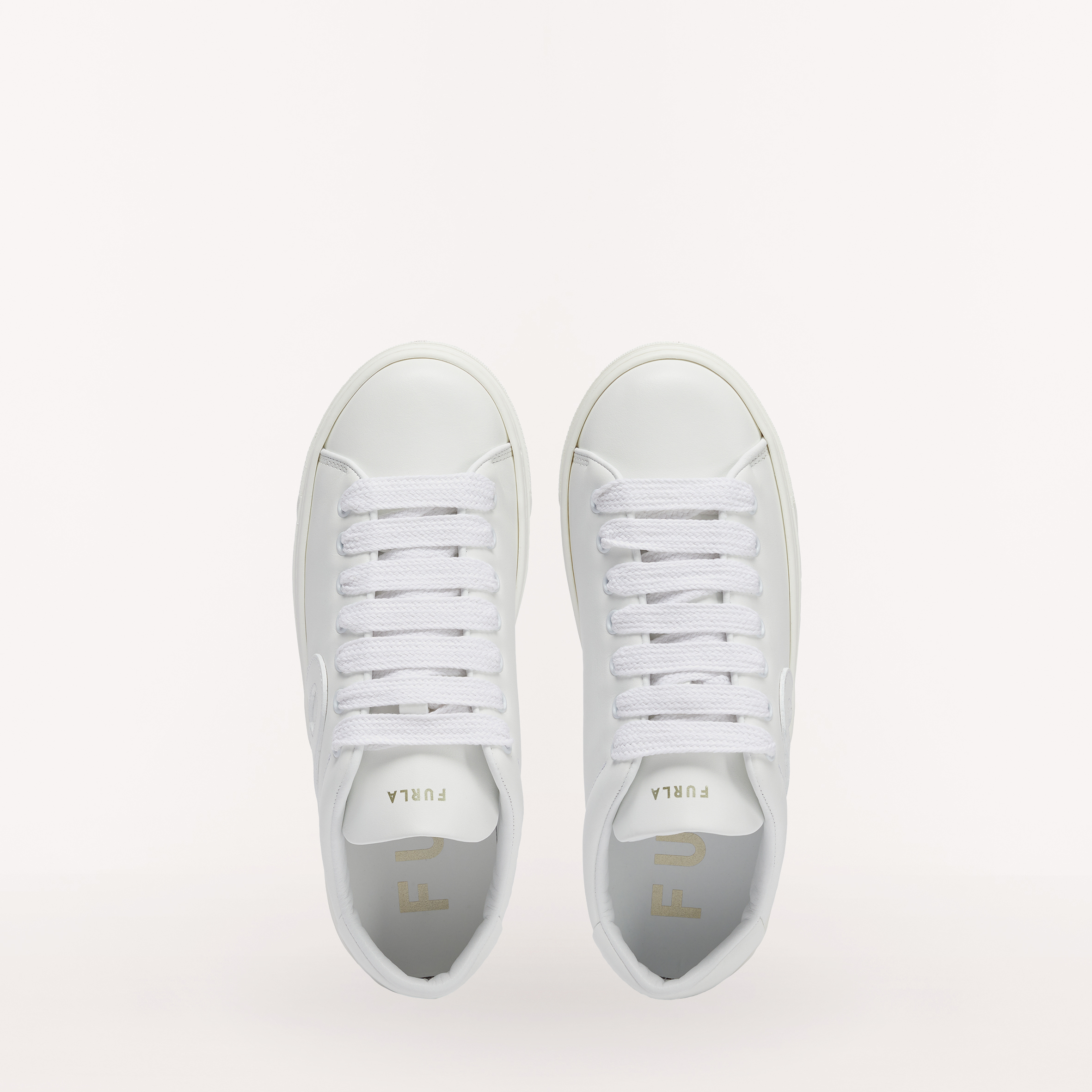 Furla Joy Sneaker aus Kalbsleder in weiß Furla Joy Sneaker aus Kalbsleder in weiß