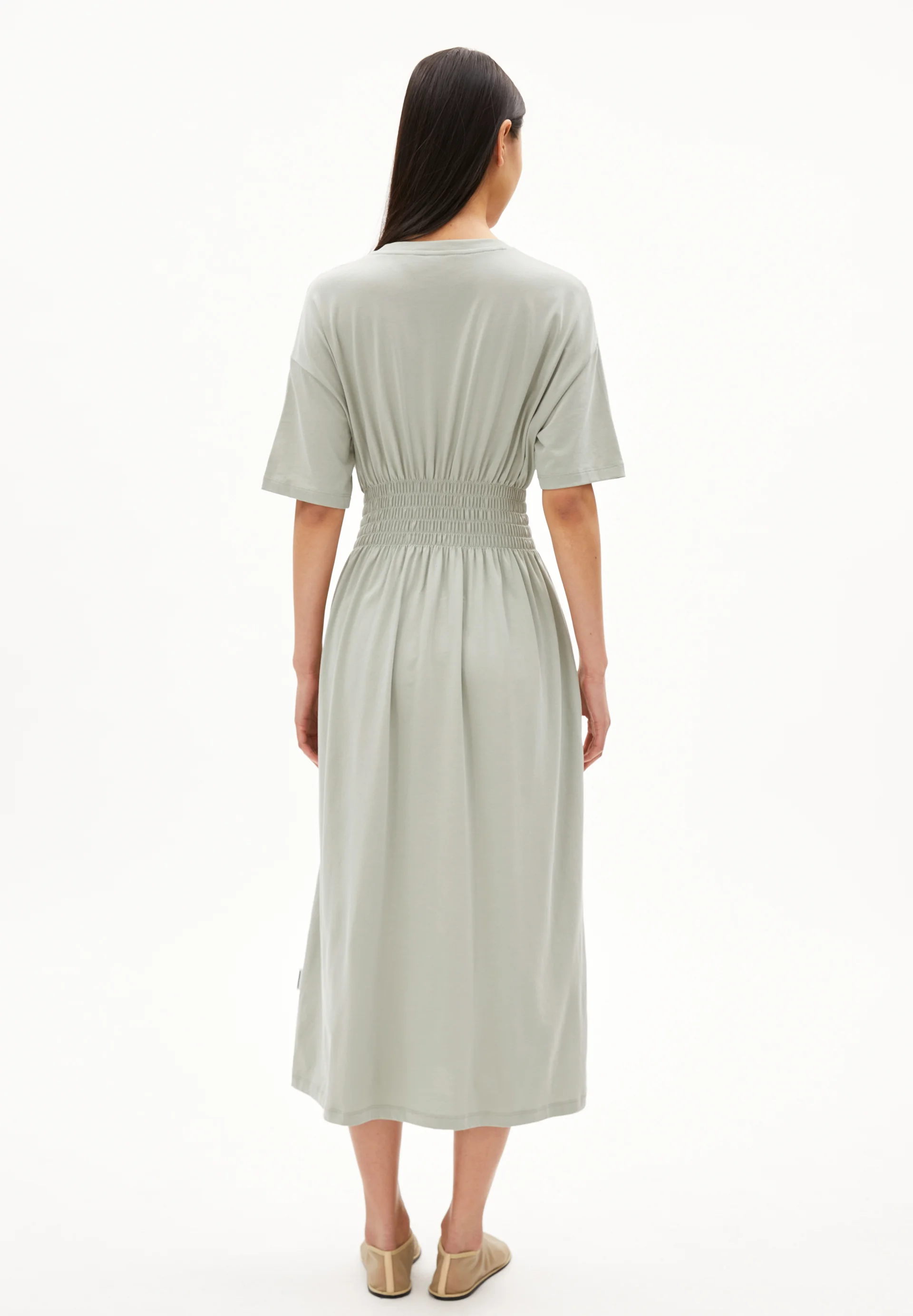 Armedangels Kleid KIWANAA Jerseykleid aus Bio-Baumwolle in seagreen