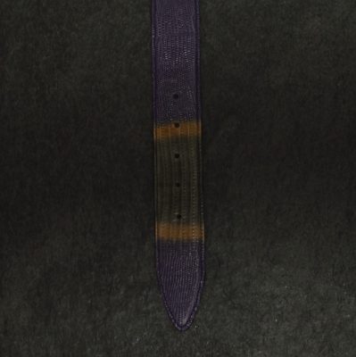 Ralph Gladen Lizard Gürtel Breite 4,0cm in lila-cognac / Eidechse
