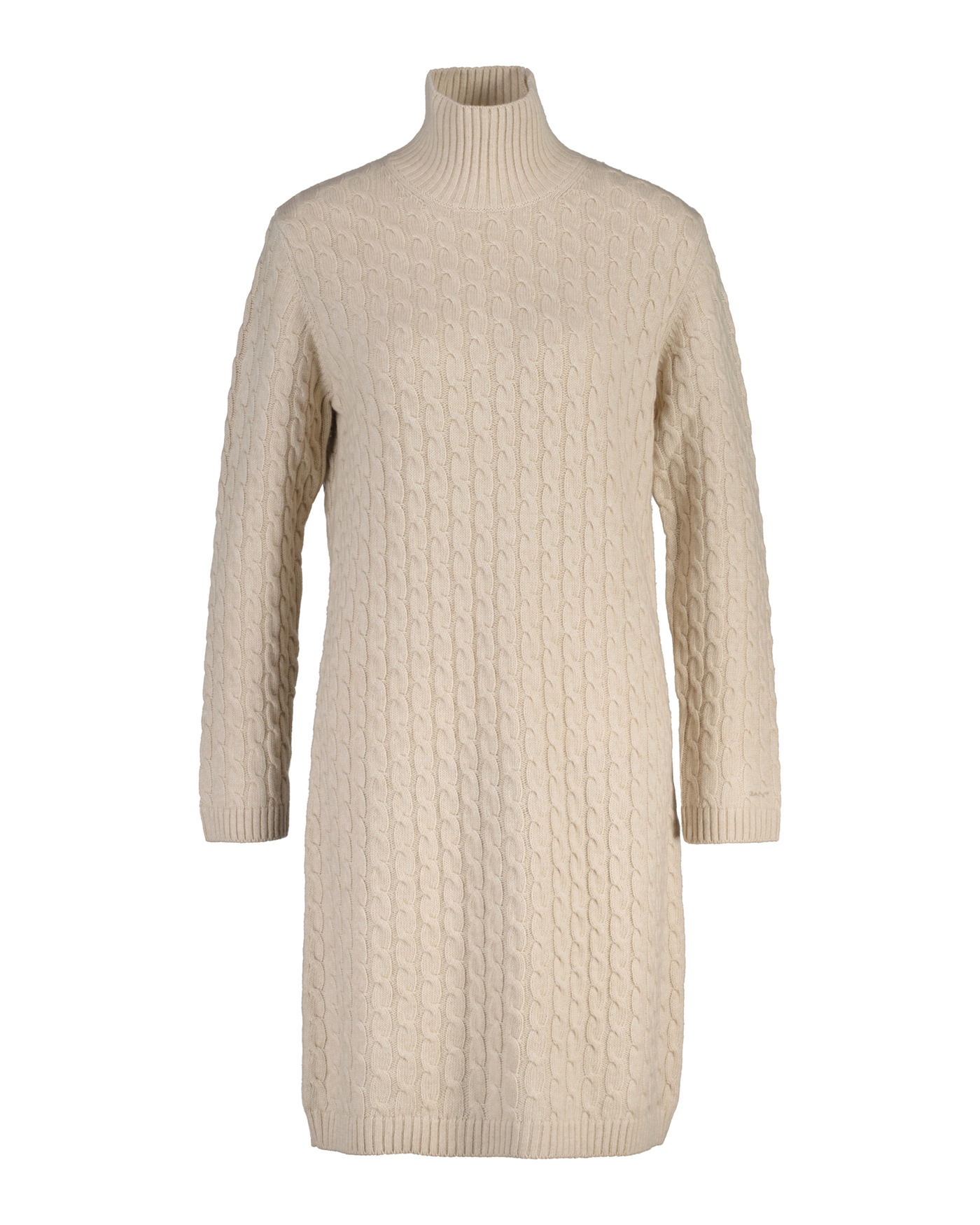 Zopfstrick Kleid / CABLE KNIT DRESS in SEED MELANGE