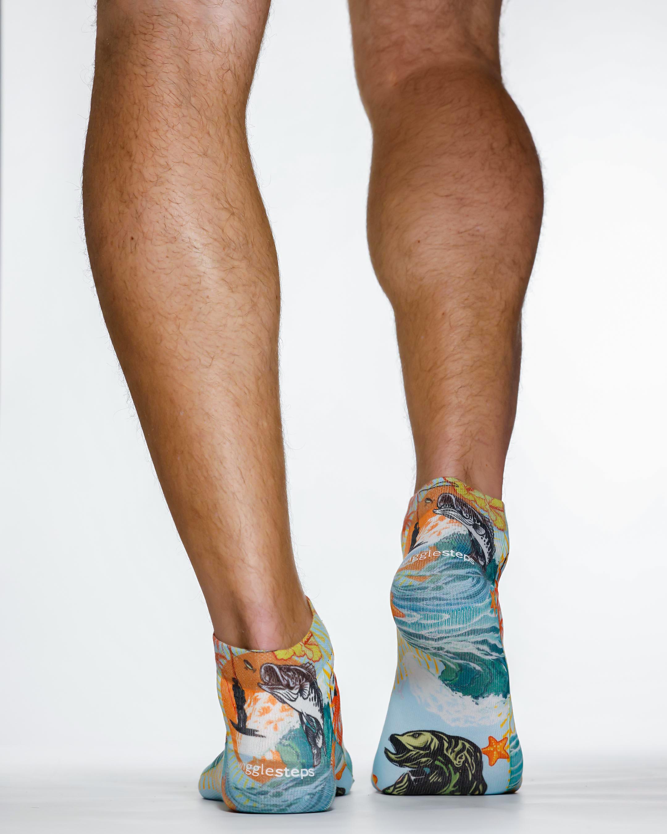 wigglesteps Socken Men Sneaker Fishing