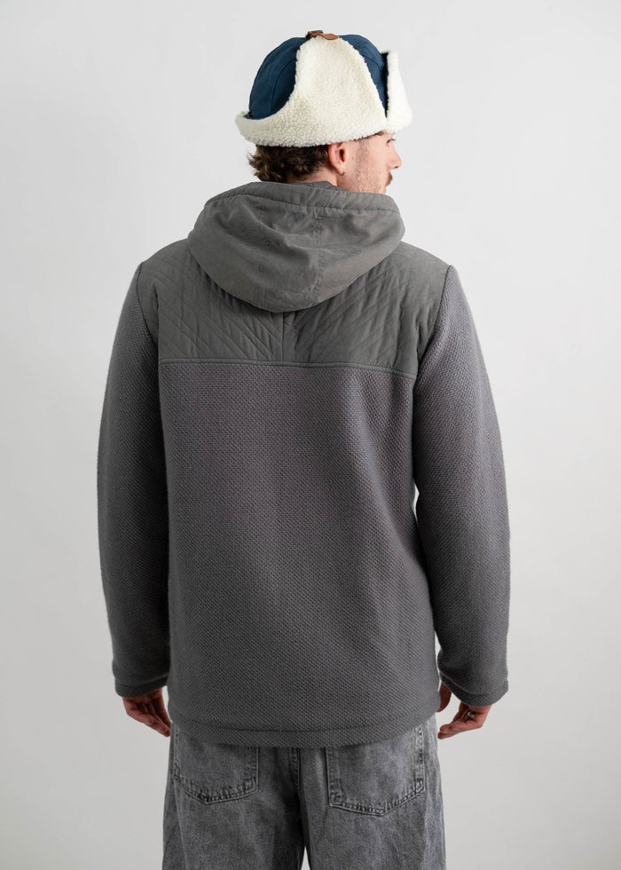 Bavarian Caps - HS90-1 Stepp Strickjacke "Michl" - dunkelgrau