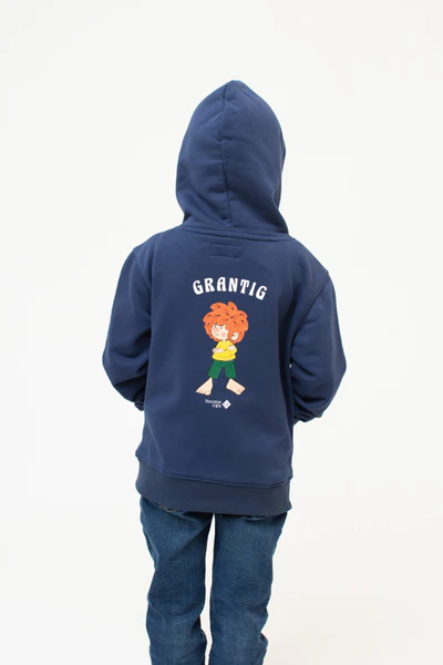 Bavarian Caps - KS27-2-1 Hoodie "Grantler Klub: Pumuckl" (Kinder) in dunkelblau