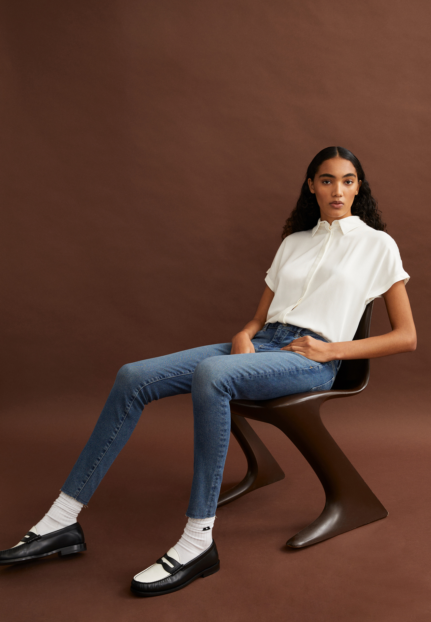 Armedangels LARISAANA Bluse Relaxed Fit aus LENZING™ ECOVERO™ Viskose in off white Armedangels LARISAANA Bluse Relaxed Fit aus LENZING™ ECOVERO™ Viskose in off white