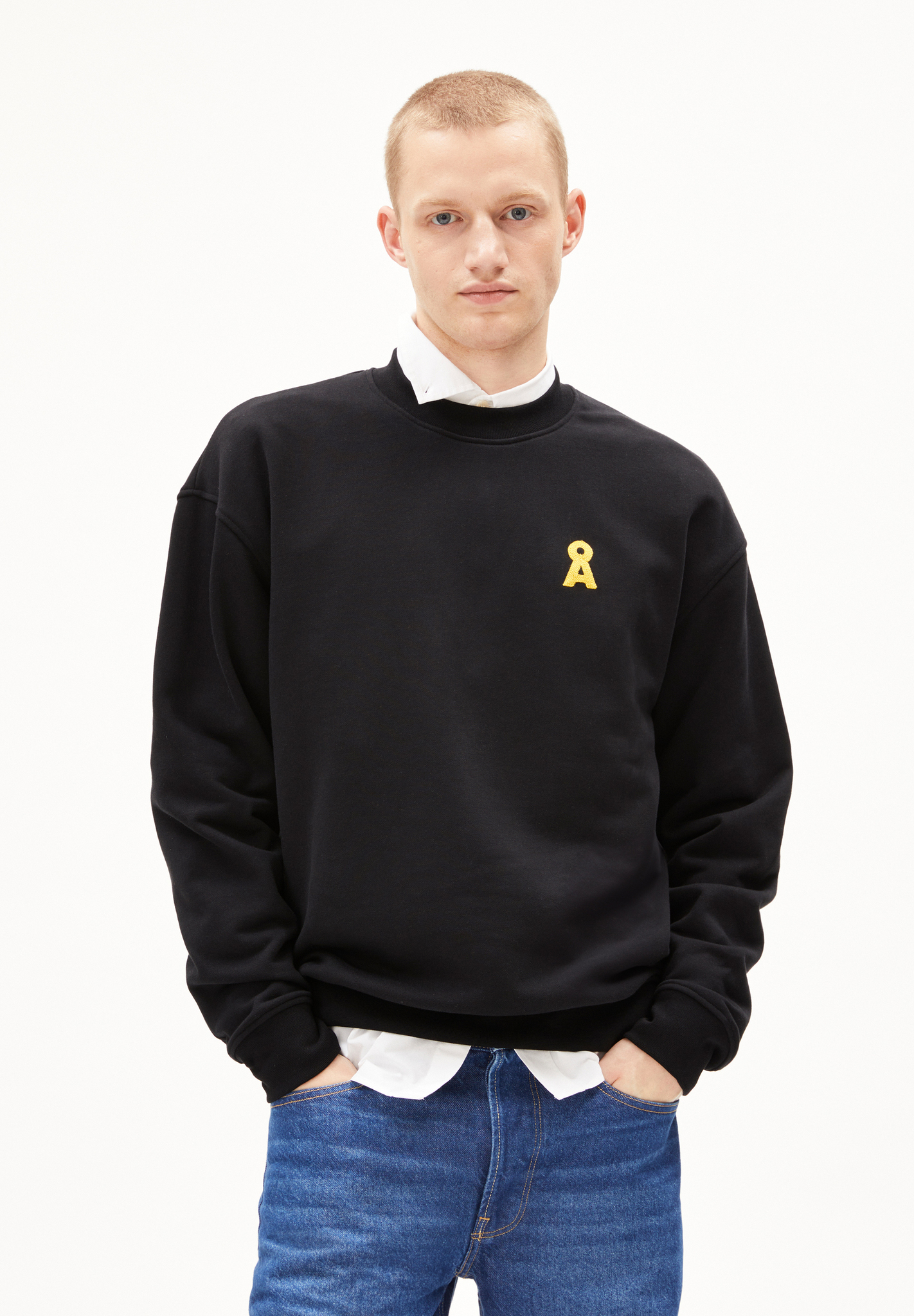 Armedangels EMAAL CREWNECK ICONIC Å Sweatshirt aus Bio-Baumwolle in black